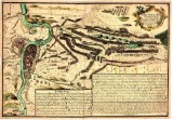Bitva u Štěrbohol 1757 na dobové mapě (Sedmiletá válka 1756-1762)